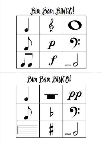 Slika Bim Bam Bingo - simboli