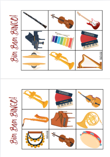 Slika Bim Bam Bingo - instrumenti